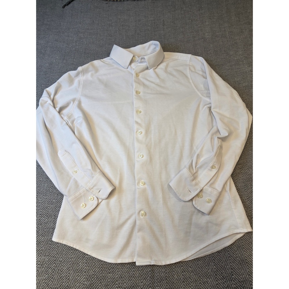 Goodfellow & Co Shirt Mens Small White Standard Fit Long Sleeve Collar Button Up